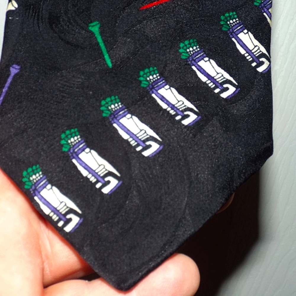 Men's 100% Silk Surrey "Tee Time" Golf Tie